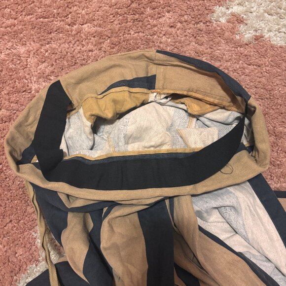 Free People Majorie High Waist Palazzo Pants Striped WideLeg Tie Boho Small READ - Picture 8 of 11